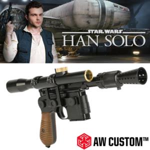 STAR WARS : A SOLO STORY - HAN SOLO BLASTER TOUT METAL LIMITED EDITION (VERSION AIRSOFT)