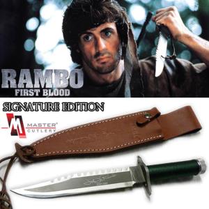  RAMBO I - POIGNARD OFFICIEL SIGNATURE EDITION (MASTER CUTLERY - HOLLYWOOD COLLECTIBLES GROUP)