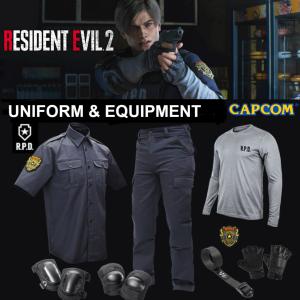 RESIDENT EVIL 2 (BIOHAZARD RE:2 ) - UNIFORME & EQUIPEMENT R.P.D. LEON SCOFFICIELS (PROP REPLICA - TAILLE L - CAPCOM)