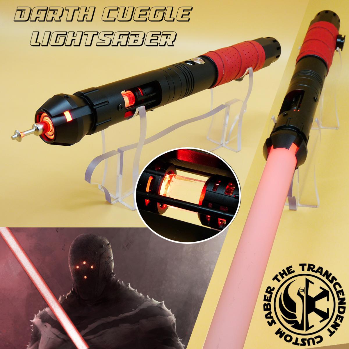 STAR WARS - SABRE LASER DARK CUEGLE AVEC CRYSTAL & MALLETTE ALUMINIUM  (PRACTICAL - LAME AMOVIBLE - COULEUR DE