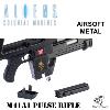 ALIENS: COLONIAL MARINES - HUDSON CUSTOM PULSE RIFLE M41A1 TOUT AUTOMATIQUE AVEC COMPTEUR A LED & MARQUAGES TYPE STICKERS (VERSION SNOW WOLF)