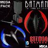 BATMAN BEYOND, ANIMATED SERIES - MEGA PACK OFFICIEL : BATARANG BLEU + BATARANG ROUGE + LANCE GRAPPIN ECHELLE 1/1 (DC COLLECTIBLES - NECA)