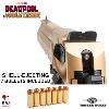 DEADPOOL 3 : DEADPOOL & WOLVERINE - PISTOLET OFFICIEL DESERT EAGLE .50AE "BRIGHT GOLD" AVEC EJECTION DE DOUILLES & AMORCES LIMITED EDITION + MALLETTE (SOUS LICENCE IMPORT JAPAN TANAKA WORKS)