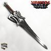LES MAITRES DE L'UNIVERS : LE FILM (MASTERS OF THE UNIVERSE) - REPLIQUE EPEE DU POUVOIR DE HE-MAN AVEC SUPPORT BOIS (REPRODUCTION ART REPLICAS - MODELE VERSION DU FILM)