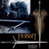 THE HOBBIT - DAGUE DE MORGUL OFFICIELLE + SUPPORT BOIS DELUXE (NAZGUL BLADE - UNITED CUTLERY BRANDS)