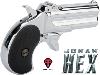 JONAH HEX - PISTOLET DERRINGER TURNBULL TOUT METAL CHROMÉ (MAXTACT AIRSOFT)