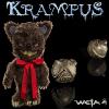 KRAMPUS - AUTHENTIC MOVIE PROP REPLICA OFFICIELLE PELUCHE TEDDY BEAR KLAUE ET CLOCHETTE (WETA)