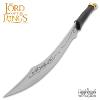 LOTR (LE SEIGNEUR DES ANNEAUX) - ARAGORN STRIDER RANGER DAGUE ELFIQUE, FOURREAU & SUPPORT BOIS OFFICIELS (UNITED CUTLERY BRANDS)