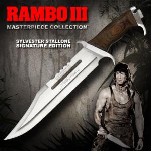  RAMBO III - POIGNARD OFFICIEL SIGNATURE EDITION MASTERPIECE COLLECTION (MASTER CUTLERY - HOLLYWOOD COLLECTIBLES GROUP)