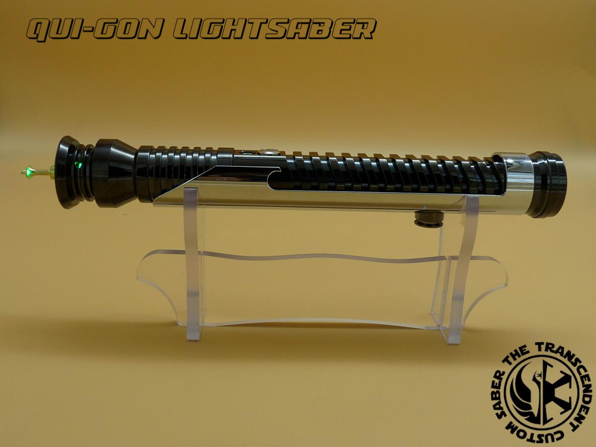 STAR WARS - SABRE LASER QUI-GON AVEC MALLETTE ALUMINIUM (PRACTICAL - LAME  AMOVIBLE - COULEUR DE LAME INTERCHANGEABLE 