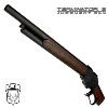 TERMINATOR 2 - SHOTGUN ROSE BOX WINCHESTER M1887 TOUT METAL & BOIS VERITABLE (GOLDEN EAGLE)