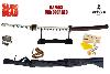 WALKING DEAD (THE) - REPLIQUE SABRE KATANA MICHONNE LAME "DAMAS" FORGE MAIN LIMITED EDITION (REPRODUCTION ART REPLICAS / WINDLASS STEELCRAFTS)