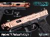 FROM THE WORLD OF JOHN WICK: BALLERINA - PISTOLET EMG TARAN TACTICAL INNOVATIONS GLOCK G17 LICENCE OFFICIELLE LIMITED EDITION TOUT METAL BRONZÉ AVEC RETOUR DE CULASSE (LICENSED TTI / ARMY ARMAMENT)