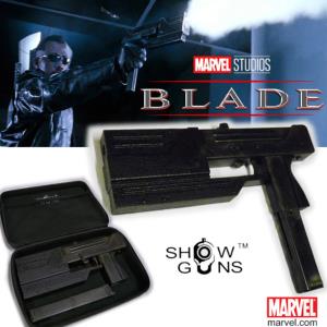 BLADE - PISTOLET MITRAILLEUR MAC 11 OFFICIEL TOUT METAL AVEC RETOUR DE CULASSE (MARVEL ™ - SHOWGUNS)