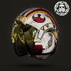 STAR WARS - CASQUE MOULAGE D'ORIGINE LUKE SKYWALKER OFFICIEL SIGNATURE EDITION AVEC SUPPORT DELUXE