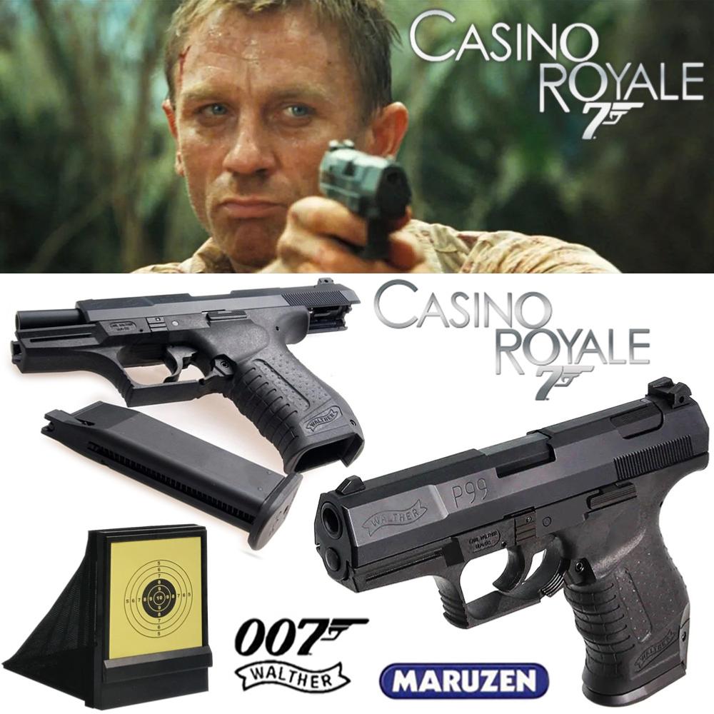 JAMES BOND CASINO ROYALE PISTOLET WALTHER P99 OFFICIEL + CIBLE PLIANTE OFFERTE ! (WALTHER