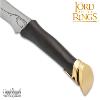 LOTR (LE SEIGNEUR DES ANNEAUX) - ARAGORN STRIDER RANGER DAGUE ELFIQUE, FOURREAU & SUPPORT BOIS OFFICIELS (UNITED CUTLERY BRANDS)