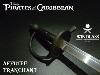 PIRATES DES CARAIBES - REPLIQUE EPEE SABRE JACK SPARROW FORGE MAIN "AFFUTEE TRANCHANT" (REPRODUCTION WINDLASS STEELCRAFTS) 