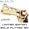 HALO - SOREN-066 REVOLVER OFFICIEL TOUT METAL PLAQUÉ OR 18K LIMITED EDITION (CHIAPPA FIREARMS AIRSOFT)