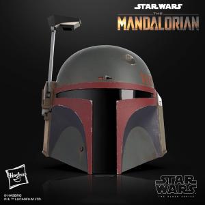  STAR WARS (SERIE) : THE MANDALORIAN - CASQUE BOBA FETT OFFICIEL (RE-ARMORED) AVEC FONCTION ELECTRONIQUE (HASBRO - THE BLACK SERIES)