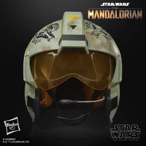  STAR WARS (SERIE) : THE MANDALORIAN - CASQUE TRAPPER WOLF OFFICIEL AVEC FONCTION ELECTRONIQUE (HASBRO - THE BLACK SERIES)