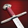 WILLIAM THE CONQUEROR - EPEE OFFICIELLE FORGEE MAIN LIMITED EDITION AVEC FOURREAU CUIR DELUXE (WINDLASS STUDIOS)
