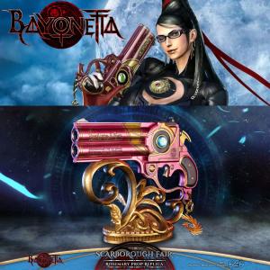 BAYONETTA - PISTOLET ARSENAL DEMONIAQUE "ROSEMARY" SCARBOROUGH FAIR OFFICIEL LIMITED EDITION ECHELLE 1/1, 32 CM (PROP REPLICA - FIRST 4 FIGURES - OFFICIALLY LICENSED)