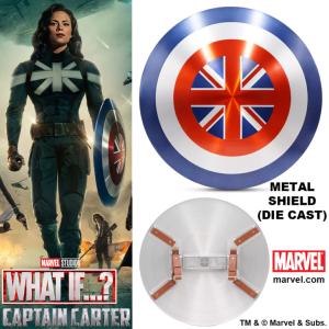 CAPTAIN CARTER : WHAT IF...? - BOUCLIER OFFICIEL TOUT METAL (OFFICIAL MARVEL™ LICENSED)