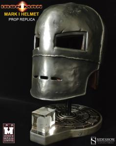 IRON MAN - CASQUE INTEGRAL MARK I OFFICIEL TOUT METAL + SUPPORT DELUXE (MARVEL - WINDLASS STUDIOS)
