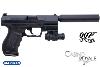 JAMES BOND : CASINO ROYALE  - PISTOLET WALTHER P99 OFFICIEL + SILENCIEUX + LAMPE TACTIQUE "FLASHLIGHT" + MALLETTE LIMITED EDITION (WALTHER - MARUZEN)