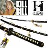 KILL BILL - THE BRIDE (LA MARIEE) KATANA : PACK OFFICIEL HATTORI HANZO SABRE FORGE MAIN (PRACTICAL - LICENCE HATTORI HANZO)