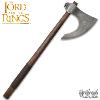 LOTR (LE SEIGNEUR DES ANNEAUX) - HACHE DE COMBAT DU ROHAN OFFICIELLE FORGÉE ACIER CARBONE + SUPPORT BOIS (WAR AXE OF ROHAN - UNITED CUTLERY BRANDS)
