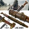 THE NORTHMAN - REPRODUCTION EPEE GLAIVE FORGE MAIN LAME DAMAS AFFUTEE TRANCHANT EXCLUSIVE EDITION AVEC FOURREAU & CEINTURE DORSALE CUIR VERITABLE (WINDLASS STEELCRAFTS)