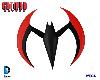 BATMAN BEYOND, ANIMATED SERIES - BATARANG ROUGE 'RETRACTABLE' REPLICA OFFICIEL ECHELLE 1/1 (DC COLLECTIBLES - NECA)