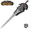 WORLD OF WARCRAFT : WRATH OF THE LICH KING - REPLIQUE EPEE FROSTMOURNE DE ARTHAS DEUILLEGIVRE AVEC SUPPORT BOIS DELUXE (REPRODUCTION ART REPLICAS)
