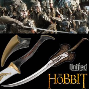 THE HOBBIT - EPEE ELFIQUE MIRKWOOD INFANTRIE OFFICIELLE (UNITED CUTLERY - EMBALLAGE LEGEREMENT ENDOMMAGÉ)