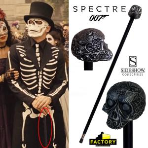 JAMES BOND : SPECTRE - CANNE TETE DE MORT OFFICIELLE LIMITED EDITION PROP REPLICA (DAY OF THE DEAD SKULL CANE - FACTORY ENTERTAINMENT - SIDESHOW)