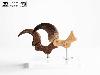 JURASSIC PARK - GRIFFE DE PIED DE LA PATTE ARRIERE VELOCIRAPTOR + VERSION FOSILLISÉE TAILLE REELLE ECHELLE 1:1 LIMITED EDITION NUMEROTEE (FOOT CLAW & FOSSIL PROP REPLICA - ELITE CREATURE COLLECTIBLES)