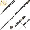 LOTR (LE SEIGNEUR DES ANNEAUX) - ANDURIL REPLIQUE NON-OFFICIELLE EPEE DU ROI ARAGORN ELESSAR AVEC SUPPORT PLAQUE DELUXE & FOURREAU SIMILICUIR DELUXE (REPRODUCTION ART REPLICAS)