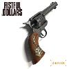 POUR UNE POIGNEE DE DOLLARS (A FISTFULL OF DOLLARS) - REPLIQUE REVOLVER COLT 45 SAA PEACEMAKER TOUT METAL AVEC SERPENTS SUR LA CROSSE (REPRODUCTION VERSION DENIX)