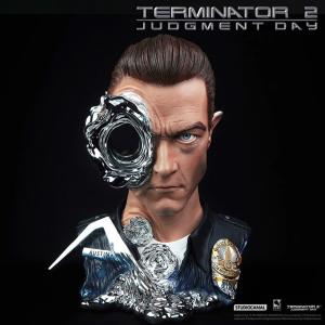 TERMINATOR 2 - BUSTE T-1000 OFFICIEL REPLICA BATTLE DAMAGED ECHELLE 1:1 LIMITED EDITION (PURE ARTS - SIDESHOW)