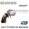 WALKING DEAD (THE) - REPLIQUE RICK GRIMES REVOLVER COLT PYTHON 357 MAGNUM PVC CHROME (REPRODUCTION VERSION AIRSOFT ASG)