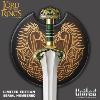 LOTR (LE SEIGNEUR DES ANNEAUX) - "PRINCE THEODRED" EPEE DU PRINCE OFFICIELLE LIMITED EDITION INDIVIDUALLY SERIAL NUMBERED (UNITED CUTLERY BRANDS)