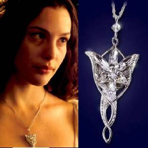 LOTR (LE SEIGNEUR DES ANNEAUX) - PENDENTIF OFFICIEL ARWEN ARGENT MASSIF